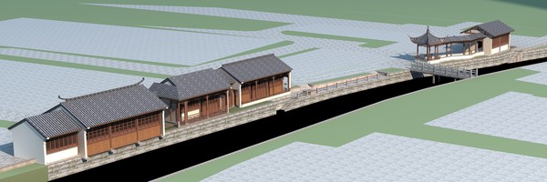 3d chinese - Chinese style architecture 016 by papandenis